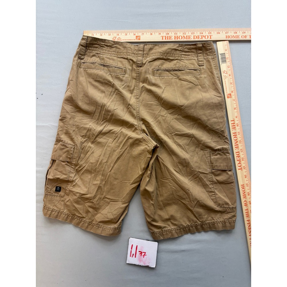 Tony Hawk Mens Khaki Cargo Shorts Size 29 Tan Cotton Skate Casual RN73277 - Picture 3 of 3